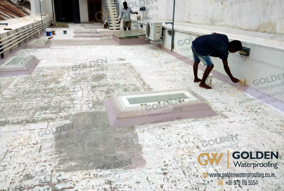 Chemical Waterproofing - Terrace Chemical Waterproofing Treatment, Primer coatiing, Kanchipuram