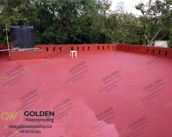 Chemical Waterproofing - Terrace Acrylic Chemical Waterproofing, Green Fields Resort, Thirumullaivoyal, Chennai