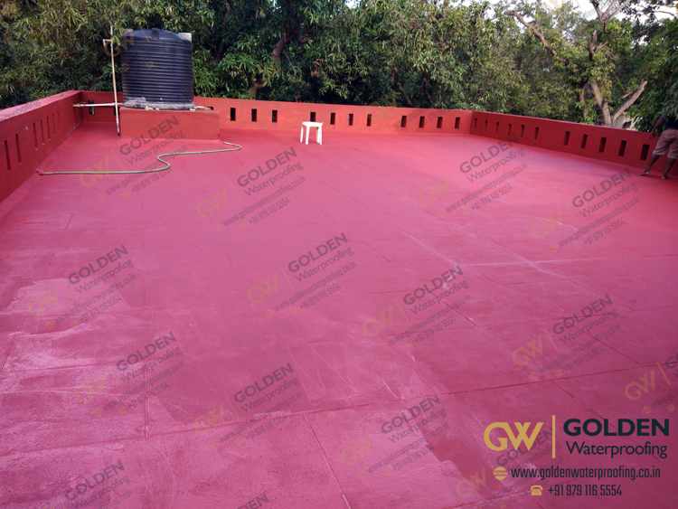 Chemical Waterproofing - Terrace Acrylic Chemical Waterproofing, Green Fields Resort, Thirumullaivoyal, Chennai
